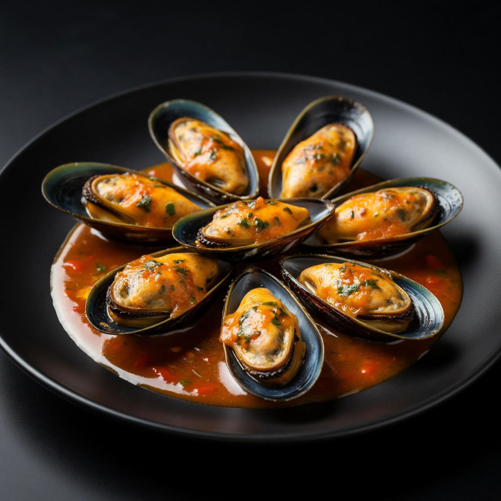 Мидии запеченные