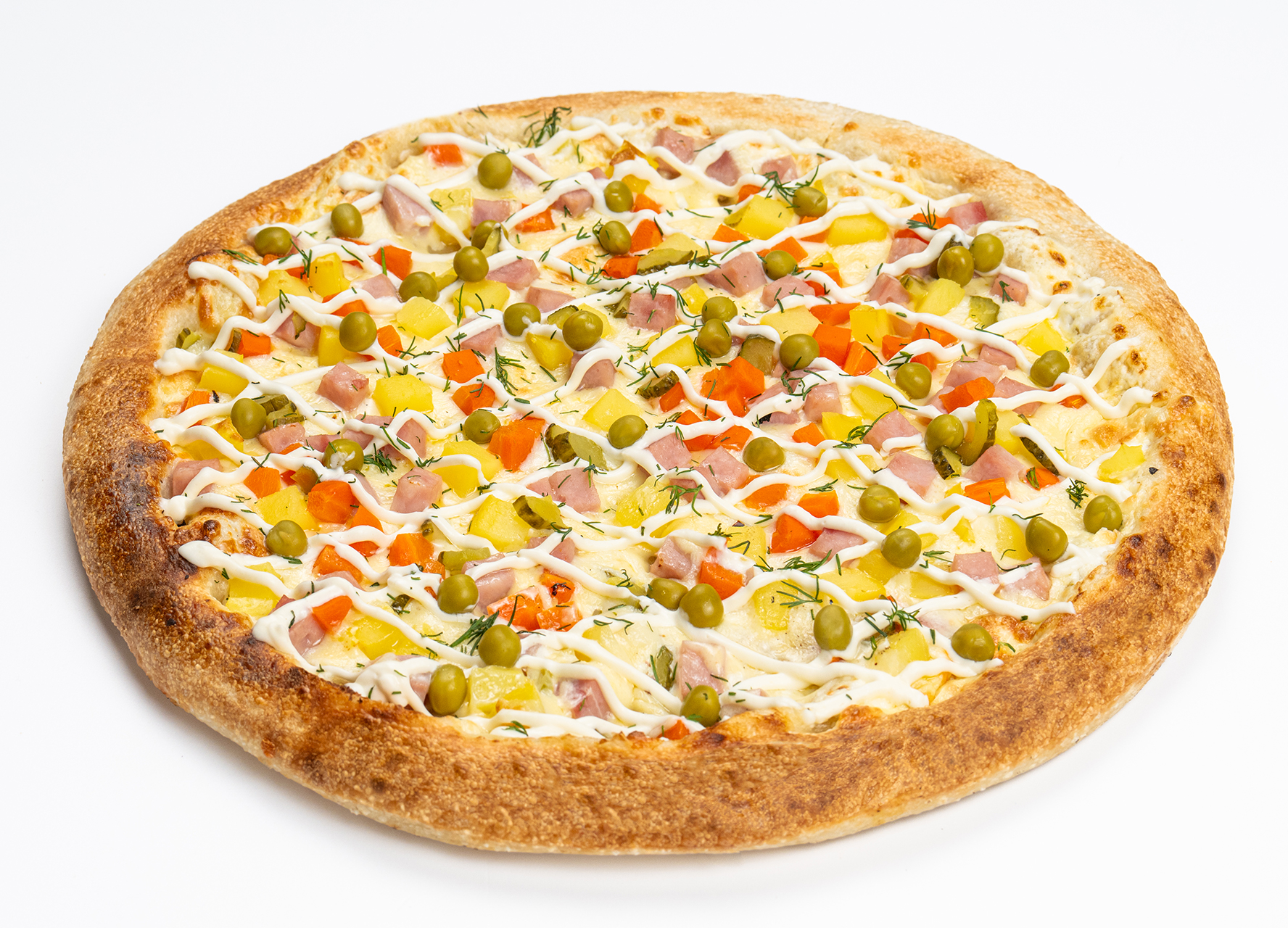 Пицца Оливье классическая