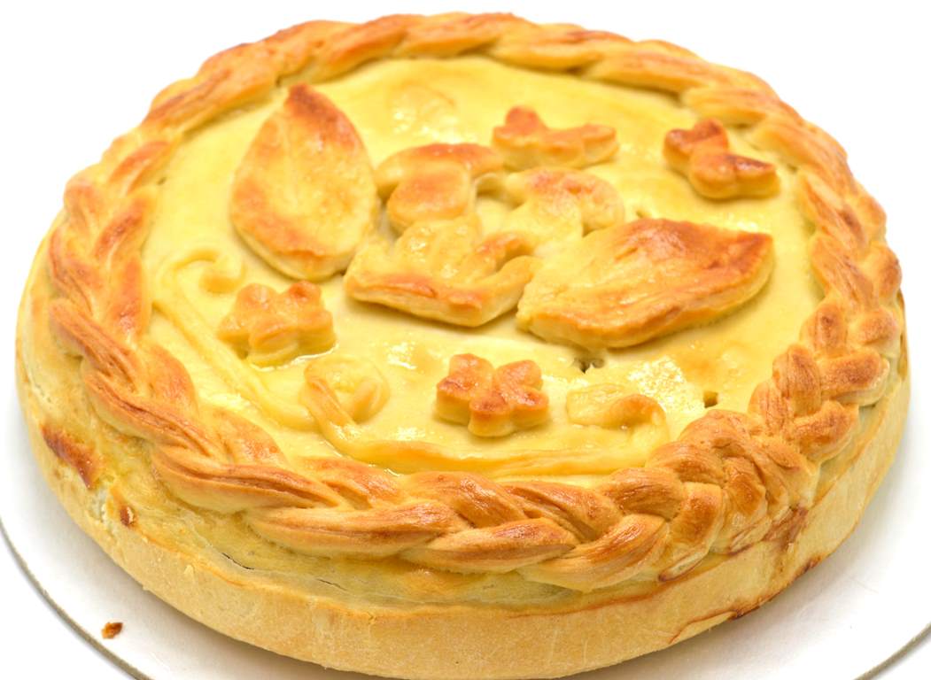 Пирог с курицей и грибами