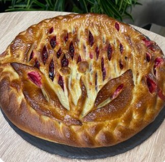 Пирог с брусникой