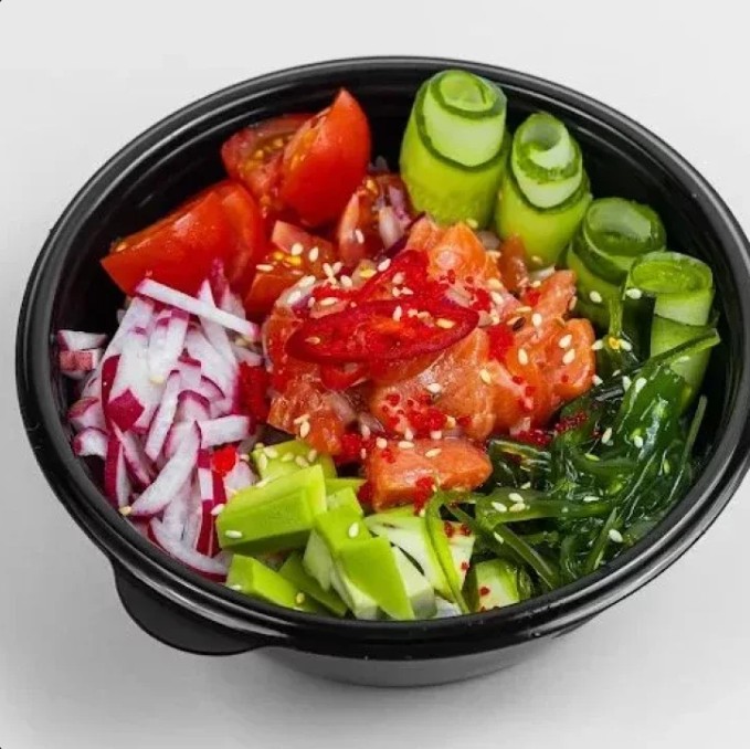 Поке с лососем