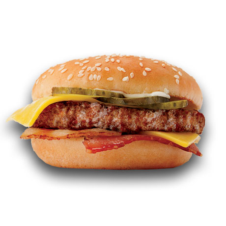 Бургер с беконом