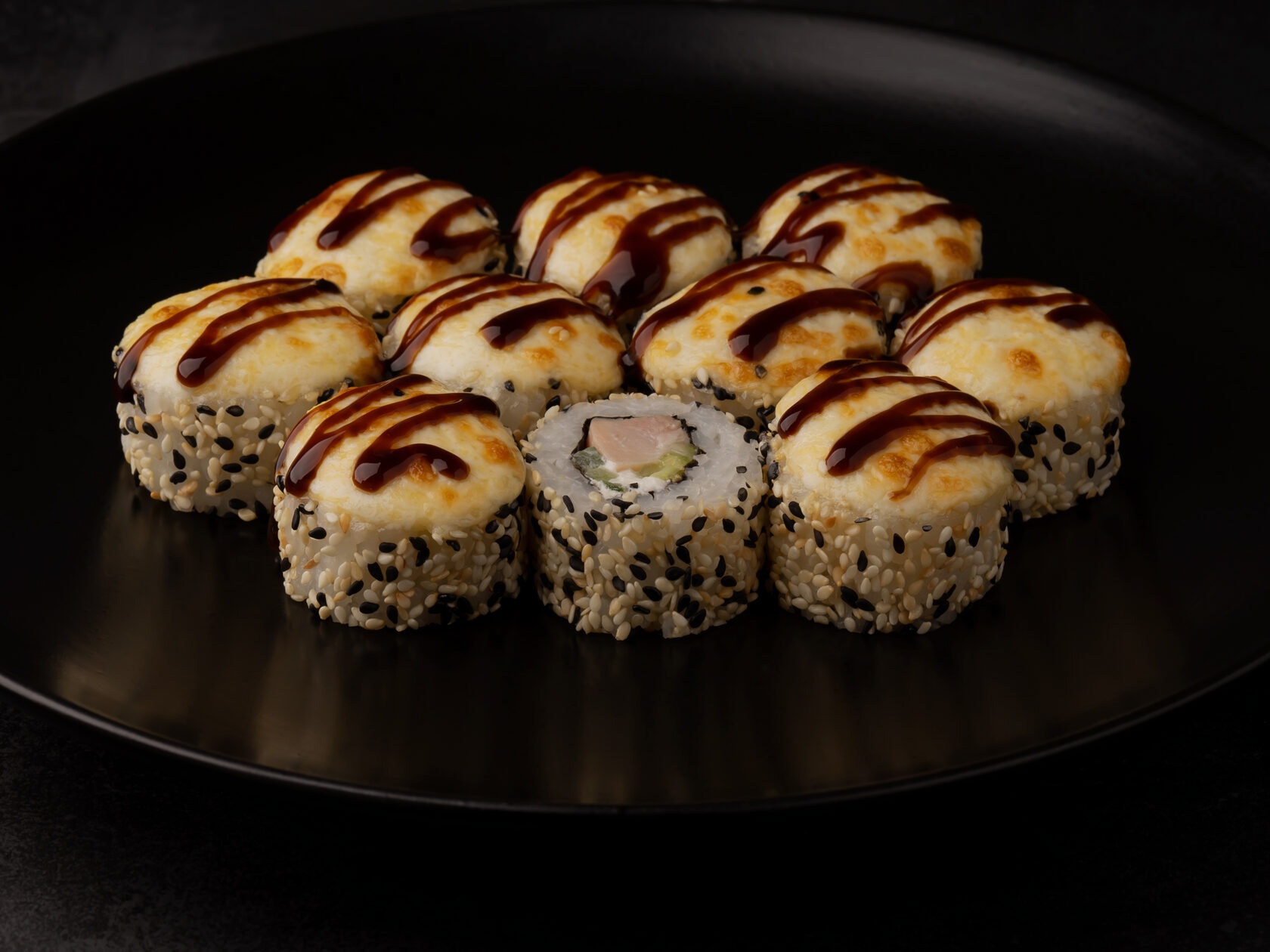 Запеченный с курицей