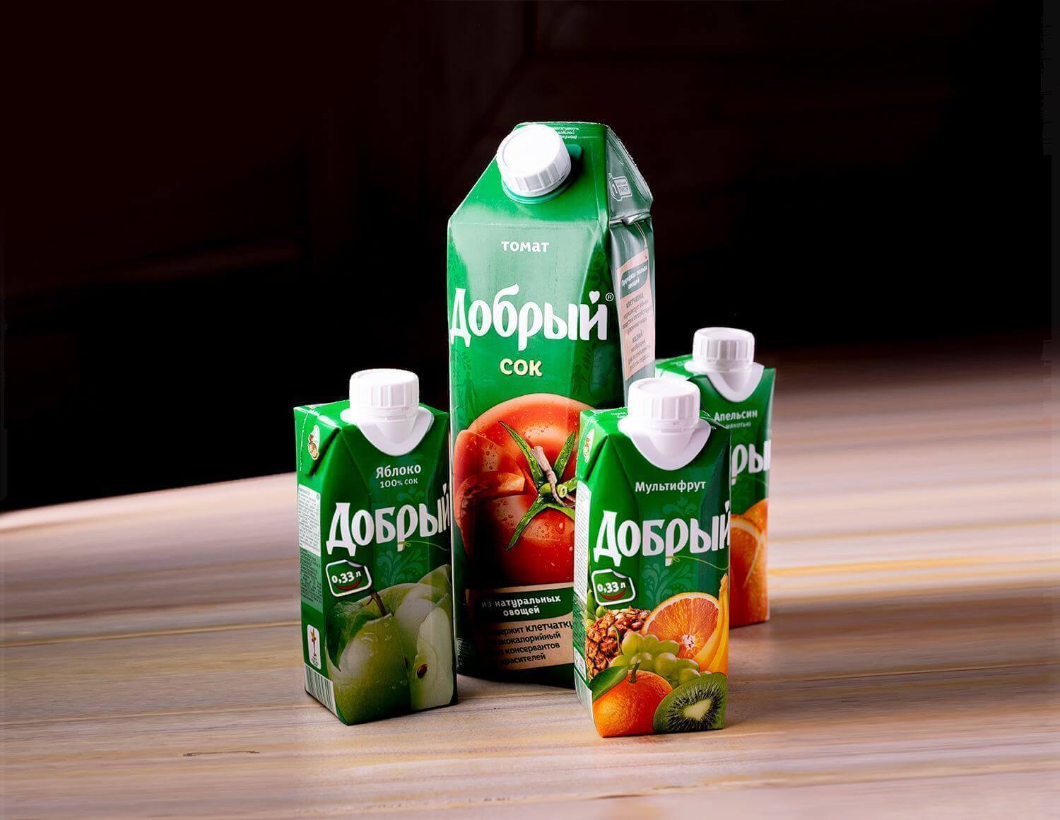 Сок Добрый в ассортименте 1 л.
