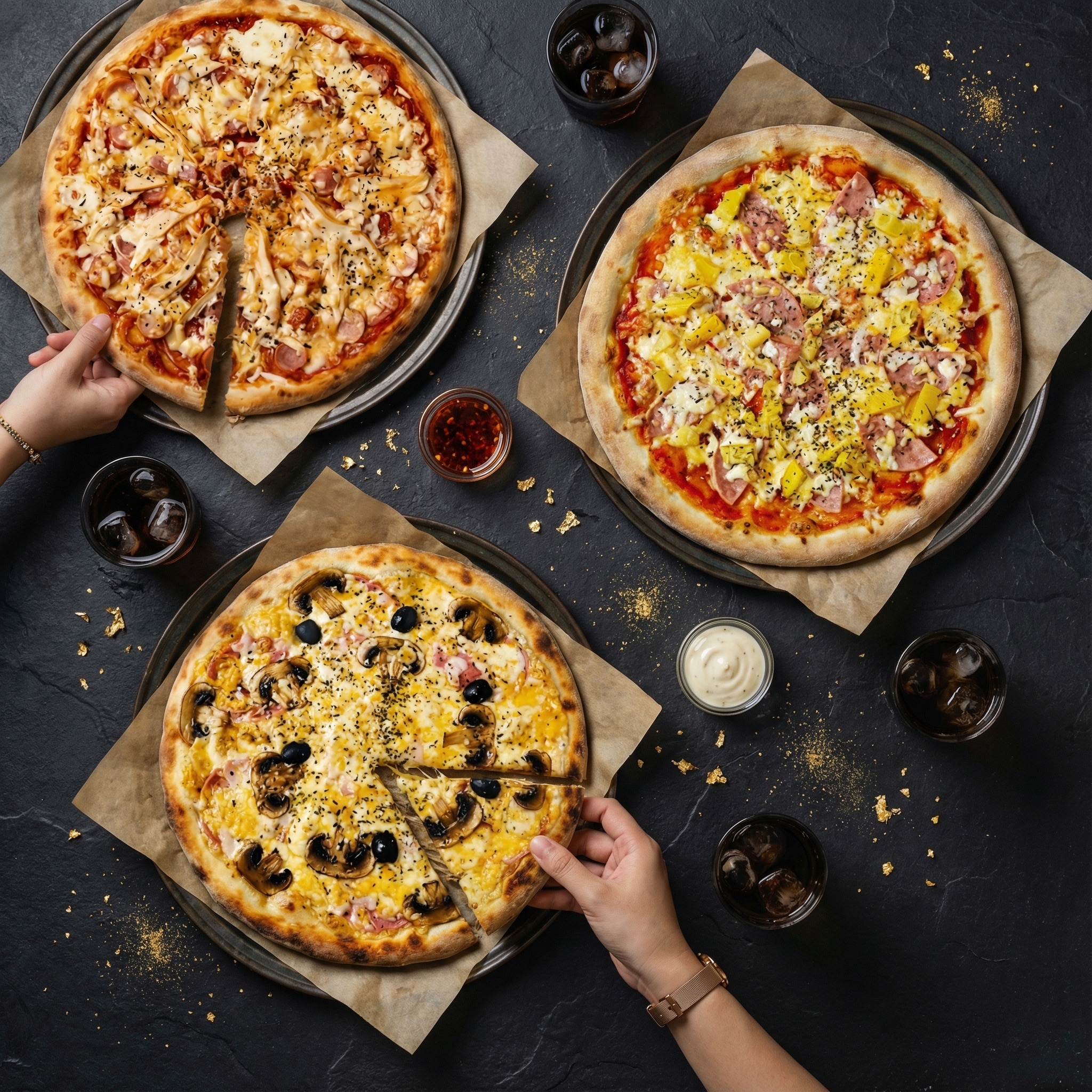 Комбо из 3 пицц 30 см