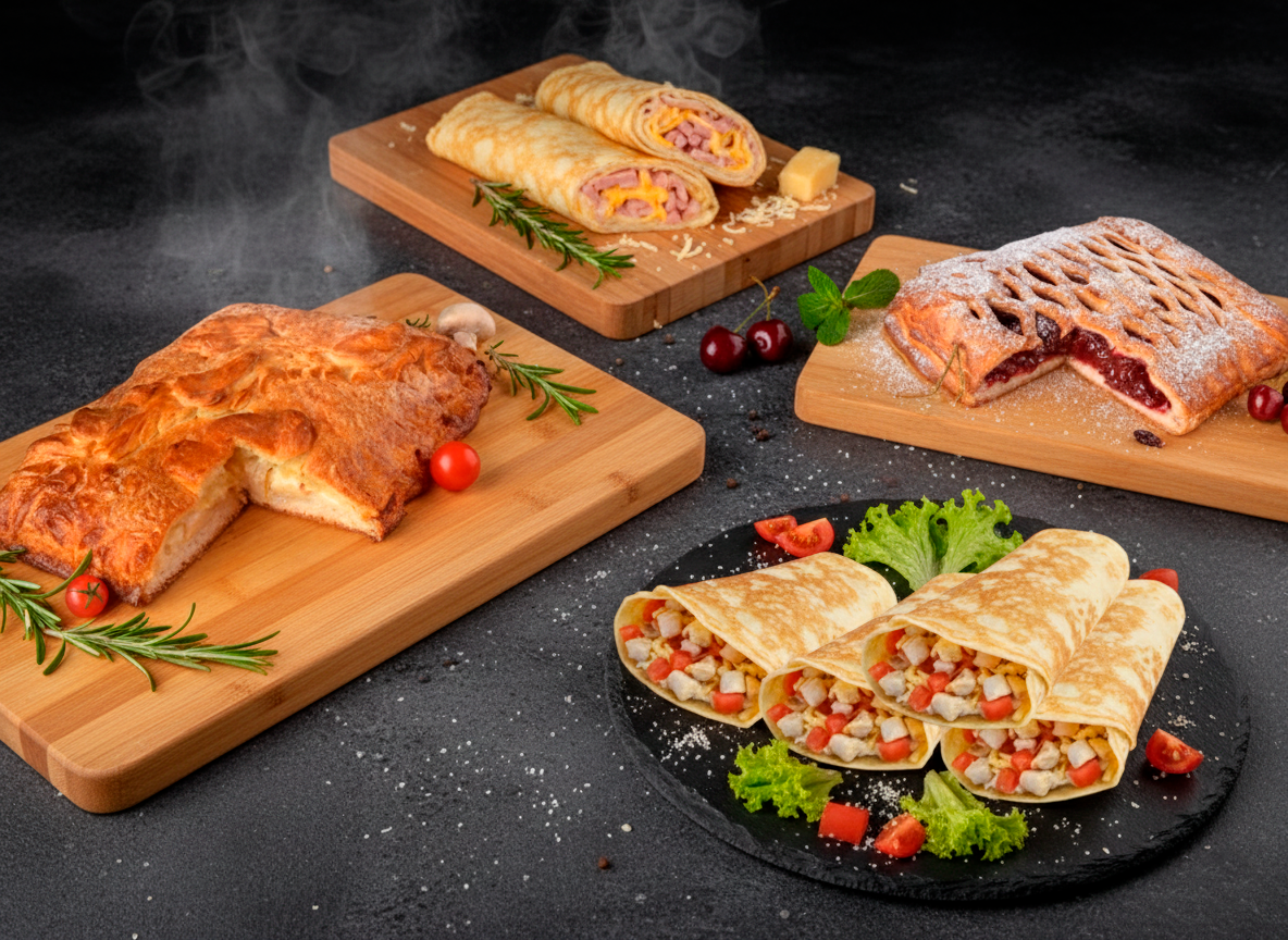 Комбо пироги с блинами