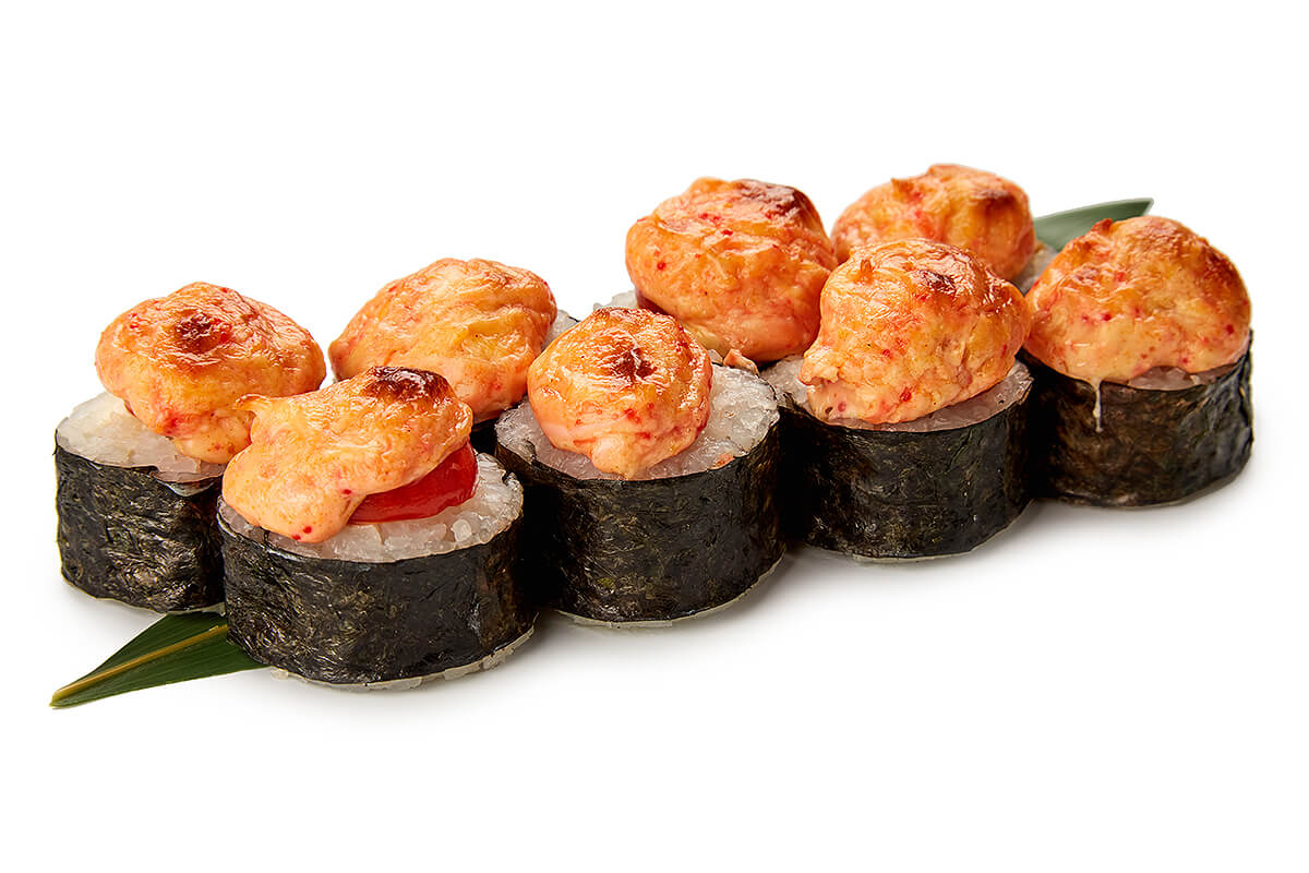 Запеченные роллы с курицей
