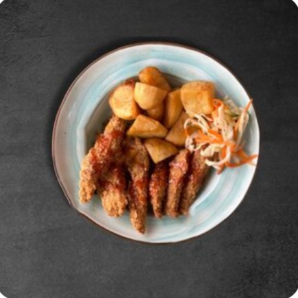 Комбо №4 Хрустящая свинина с гарниром