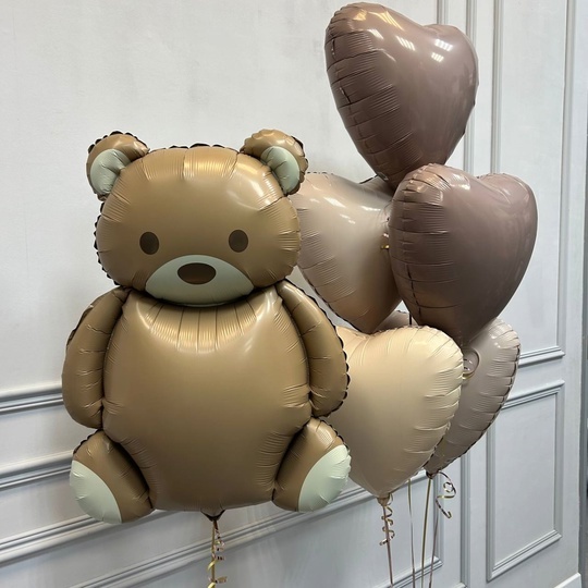 Сет "Мишка с сердечками"