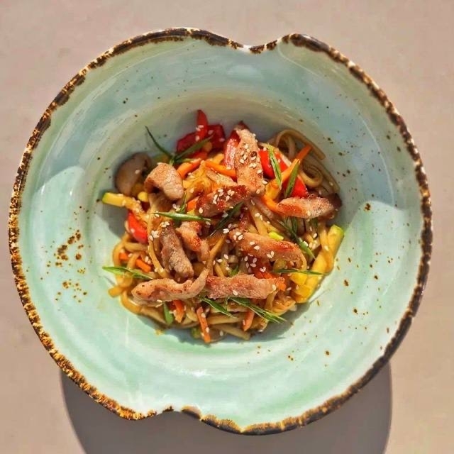 Удон с свининой