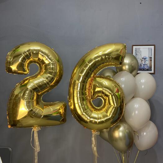 Шары на 26 лет дочке, подруге