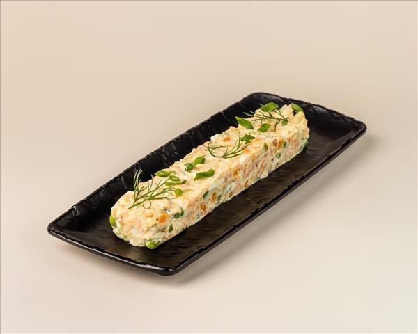 Оливье с лососем