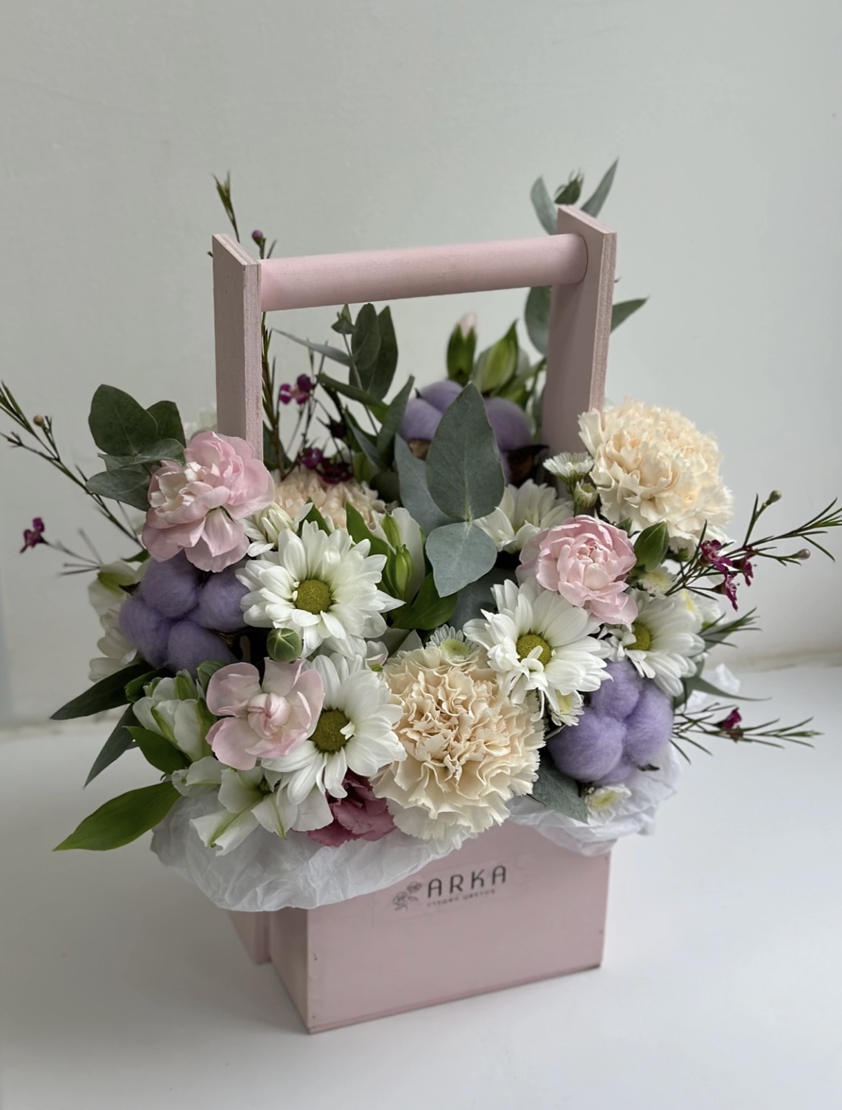 Композиция в ящике в ассортименте 