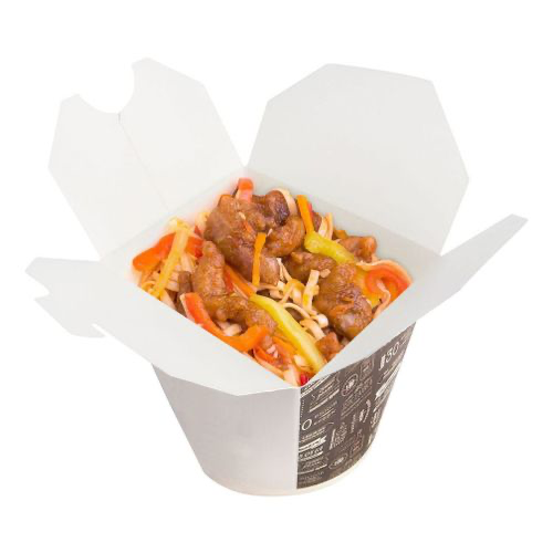 Удон со свининой, соус ньюпай