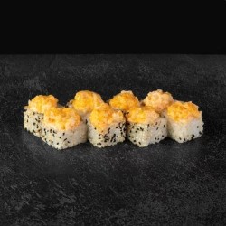 Запеченный тар-тар с креветками