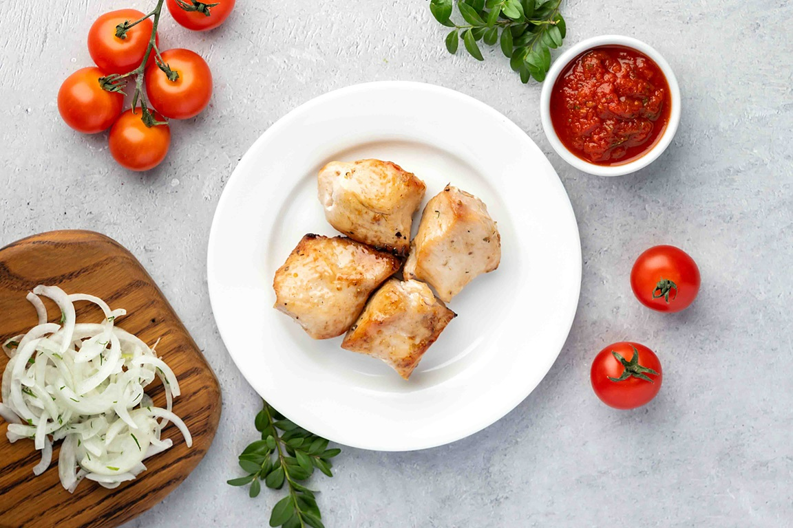 Шашлык из филе курицы