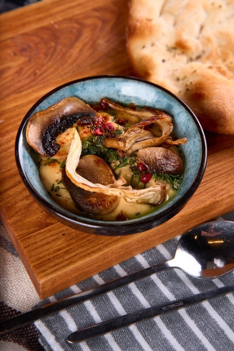 Хумус с грибами