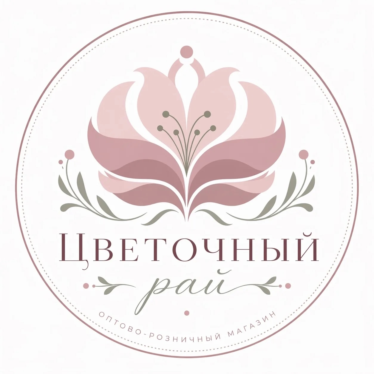 Цветочный рай - логотип