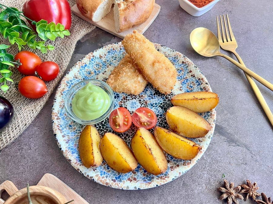 Филе морской рыбы с соусом васаби