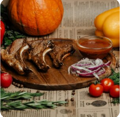 Шашлык из бараньей корейки