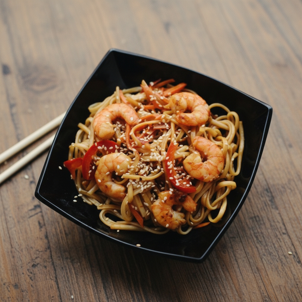 Удон с креветкой