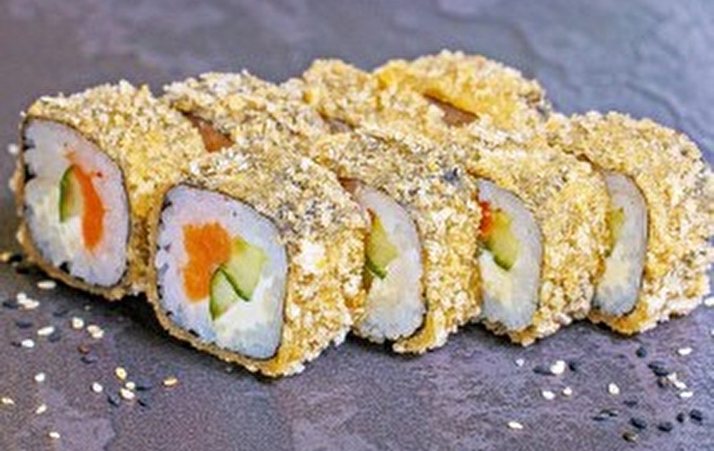 Сяке темпура в панировке