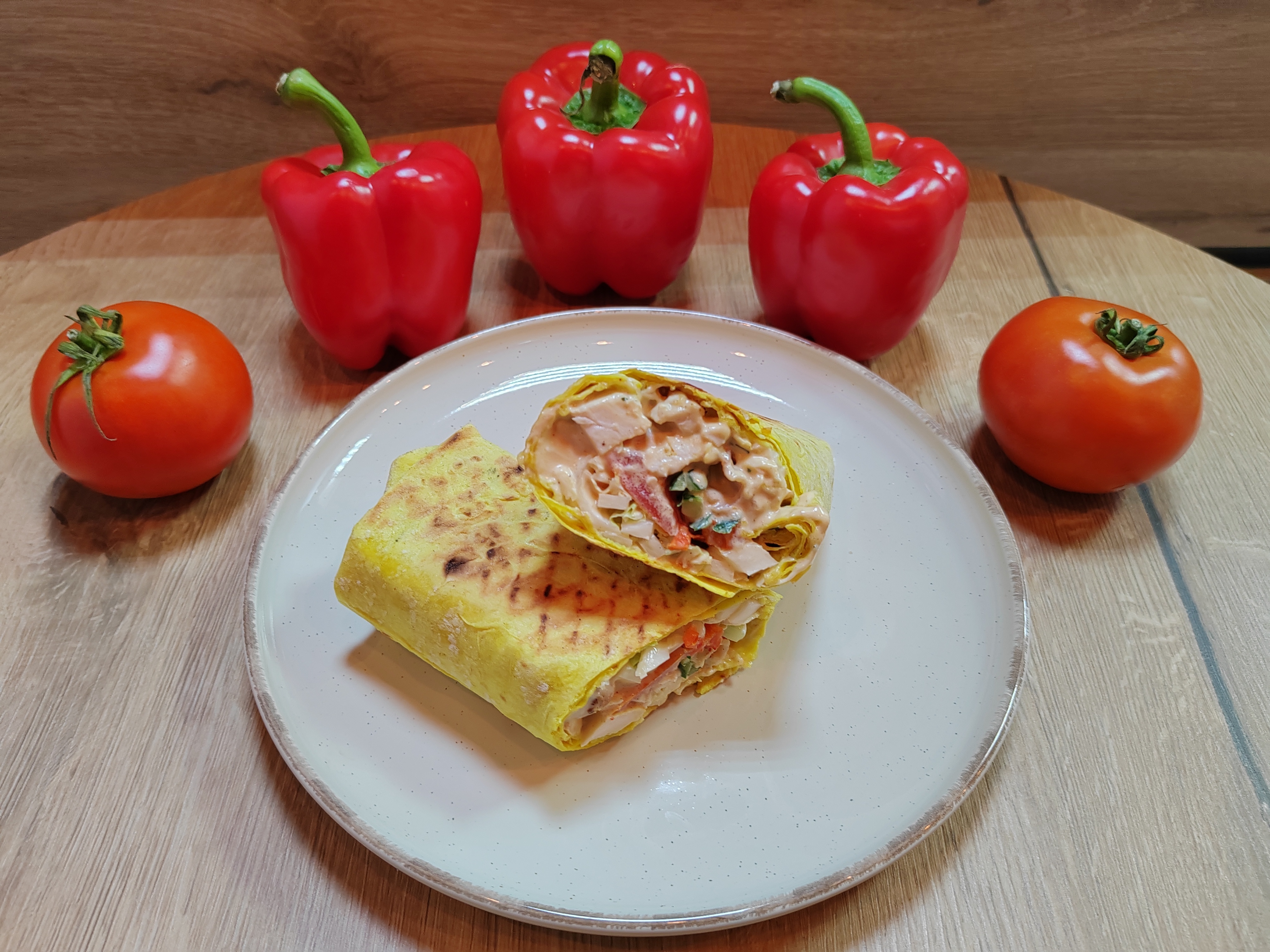 Шаурма Гавайская с курицей