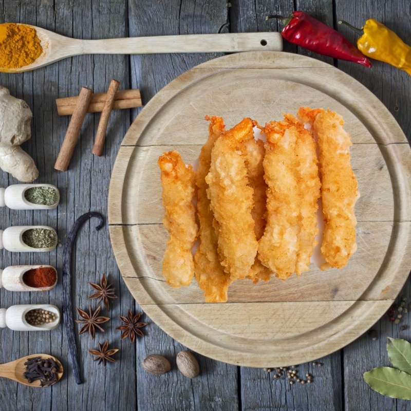 Тигровые Креветки в кляре