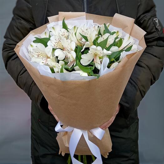 Альстромерии в крафте