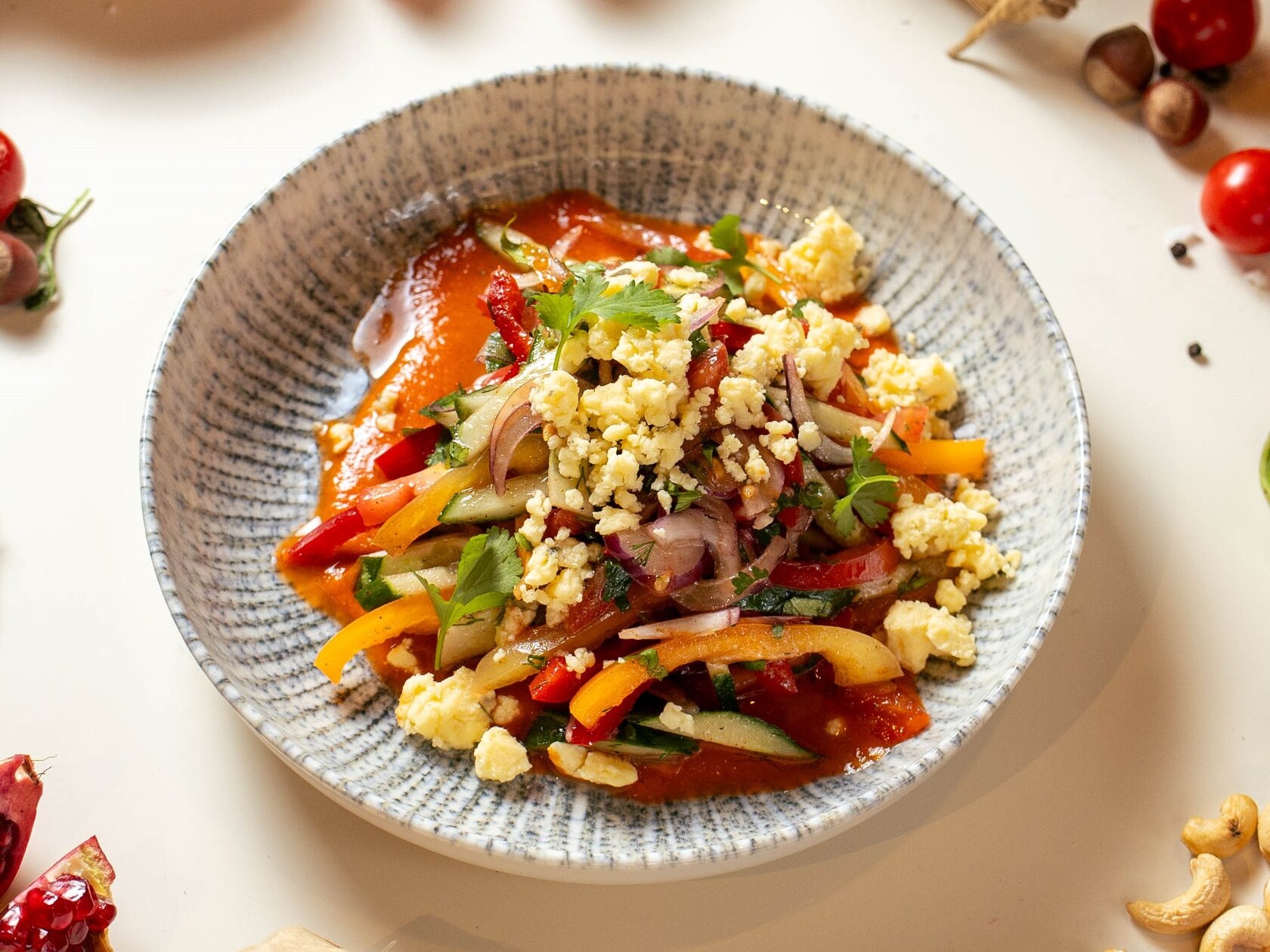 Чабан салат с овечьим сыром