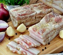 Сало засоленное 100гр