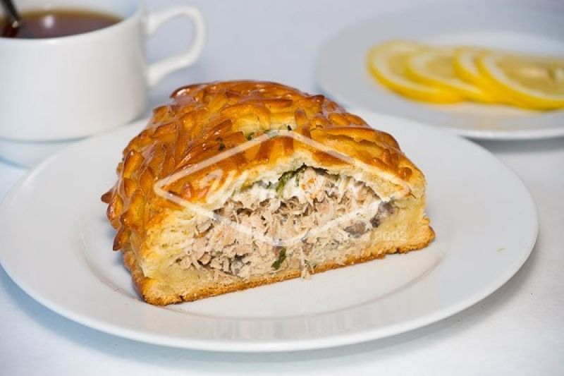 Пирог с кроликом и грибами 500 гр.