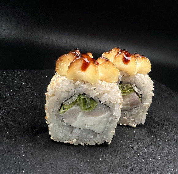 Запечённый сырный с курицей