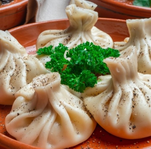 Хинкали с сыром сулугуни