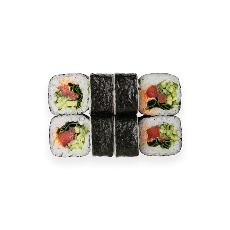 Азия с копченым лососем