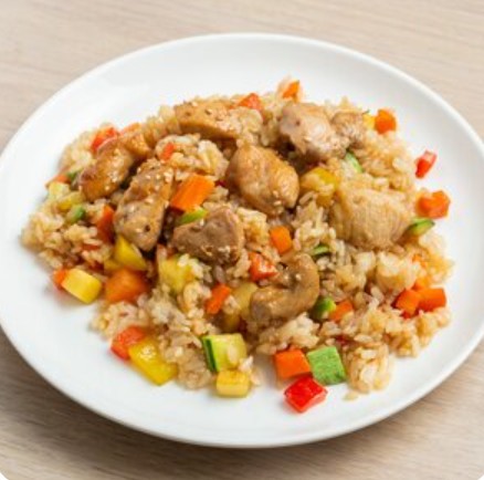 Wok рис с овощами