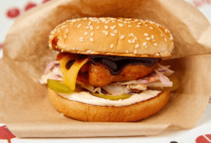 Бургер с куриным бедром