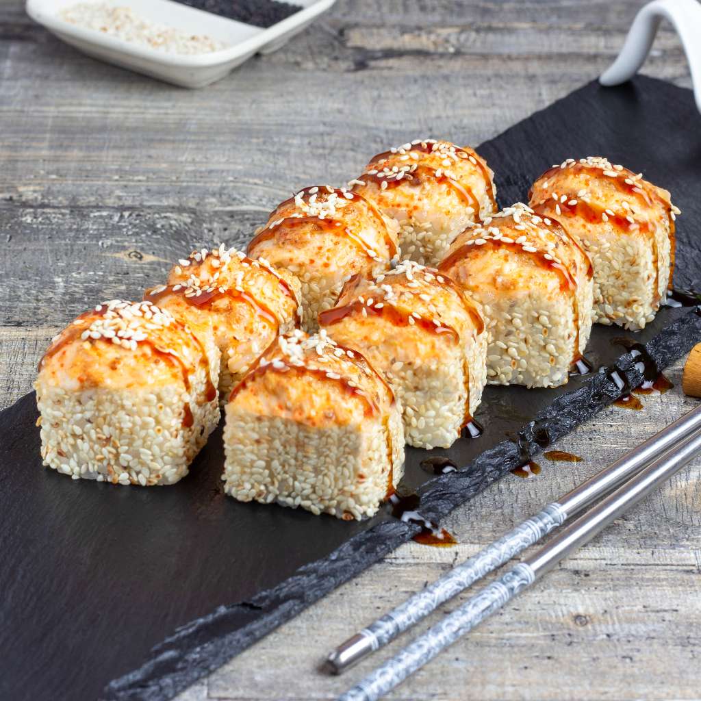 Запеченная Калифорния кунжут