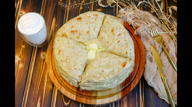 Хычины с картошкой и сыром