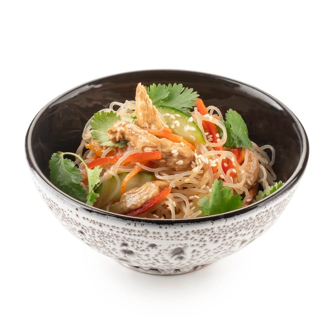 Салат Фунчоза с курицей