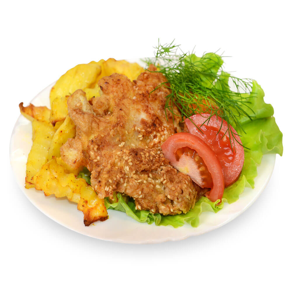 Куриная отбивная в кунжуте