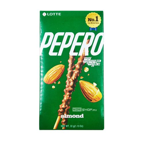 PEPERO бисквитные палочки со вкусом шоколада и миндаля
