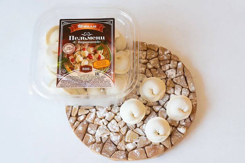 Пельмени с бараниной и говядиной 0.5кг