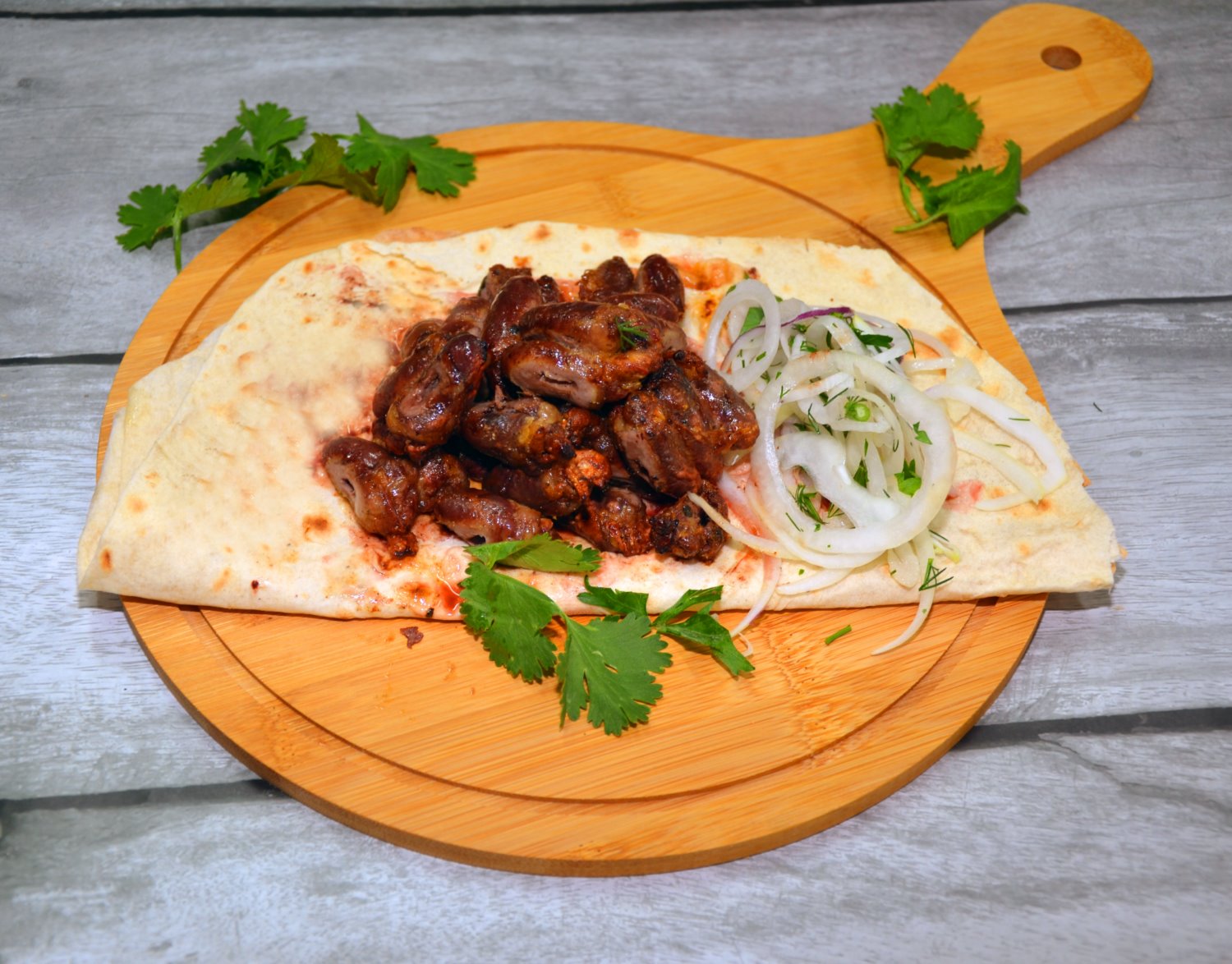 Куриные сердечки на мангале