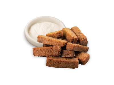 Гренки ржаные чесночные