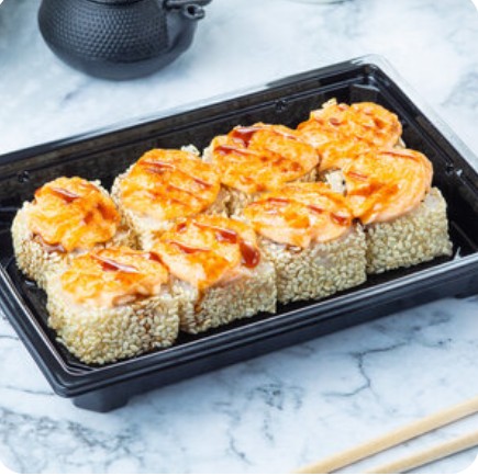 Запечённый ролл Курица Яки