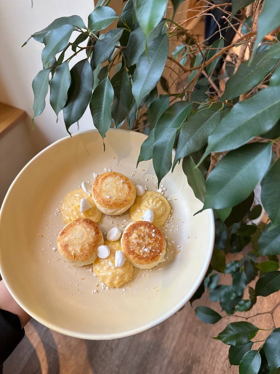 Сырники с лимонным кремом