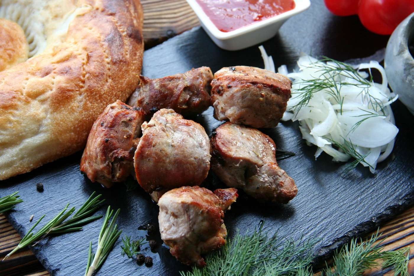 Шашлык из свиной вырезки (100 гр)