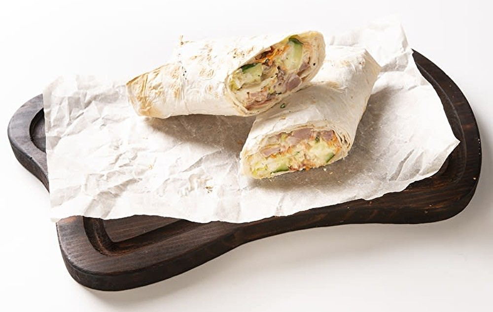 Шаурма сырная с курицей