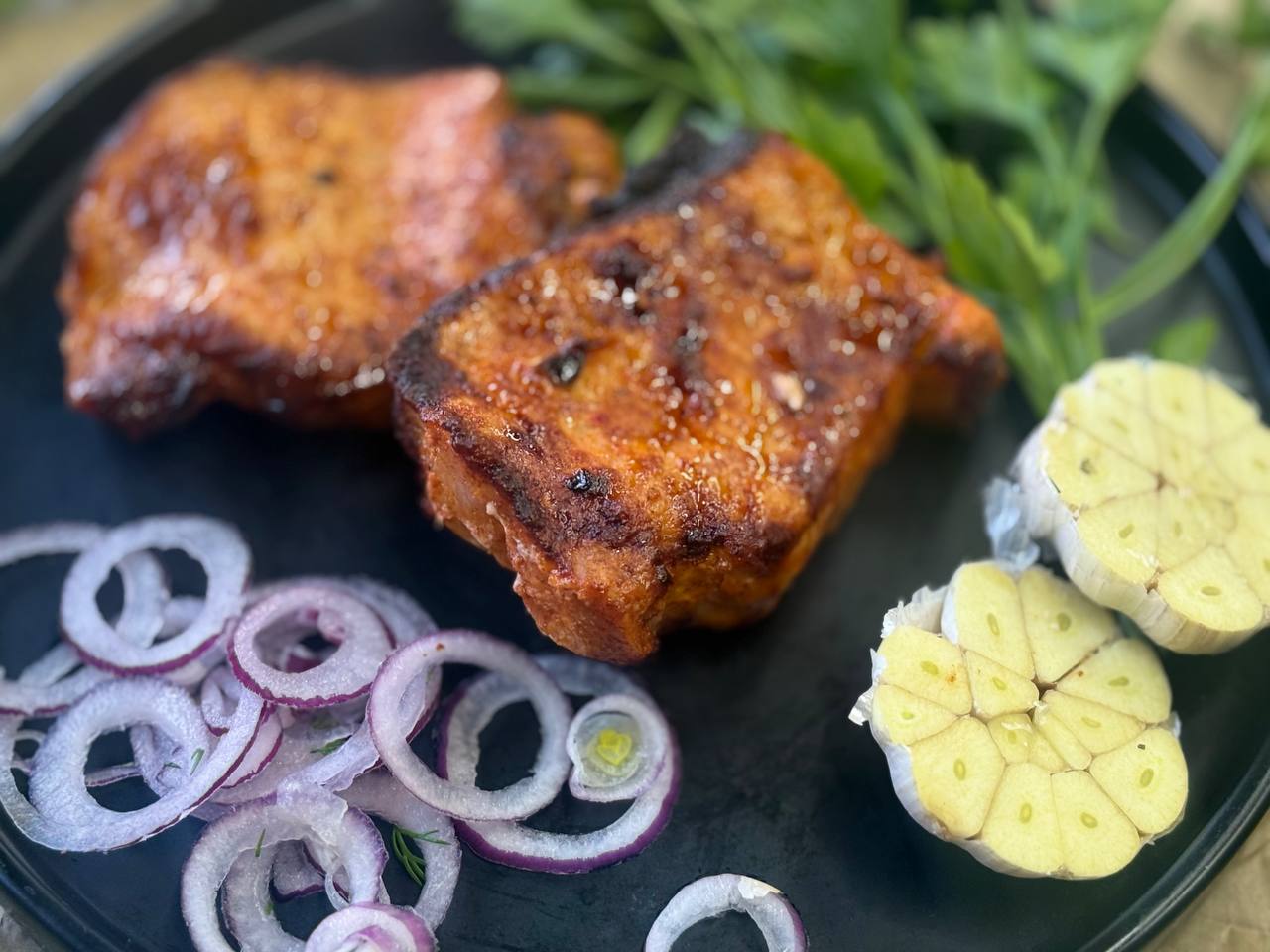 Шашлык из свиного карбоната 